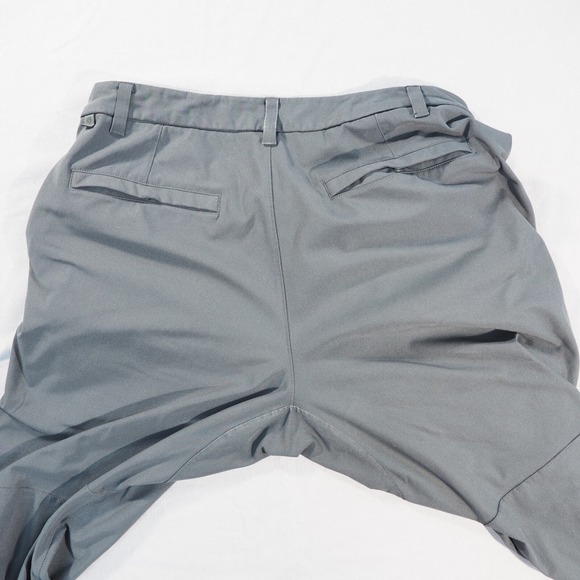 Lululemon Commission Pants Men 34x26 Gray Warpstreme Classic Fit Cropped Trouser - Picture 10 of 11